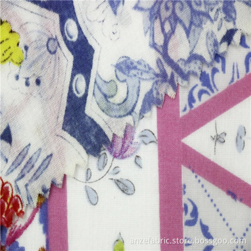 Wholesale 60*60 Flower Printed 100% Cotton Pakistan Faisalabad Lawn Fabric for Clothes